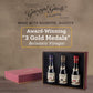 Giusti Balsamic Vinegar Trio Gift Set - 3 x 3.38 fl oz, Premium Italian Aceto Balsamico with Truffle, Raspberry & Fig, Black