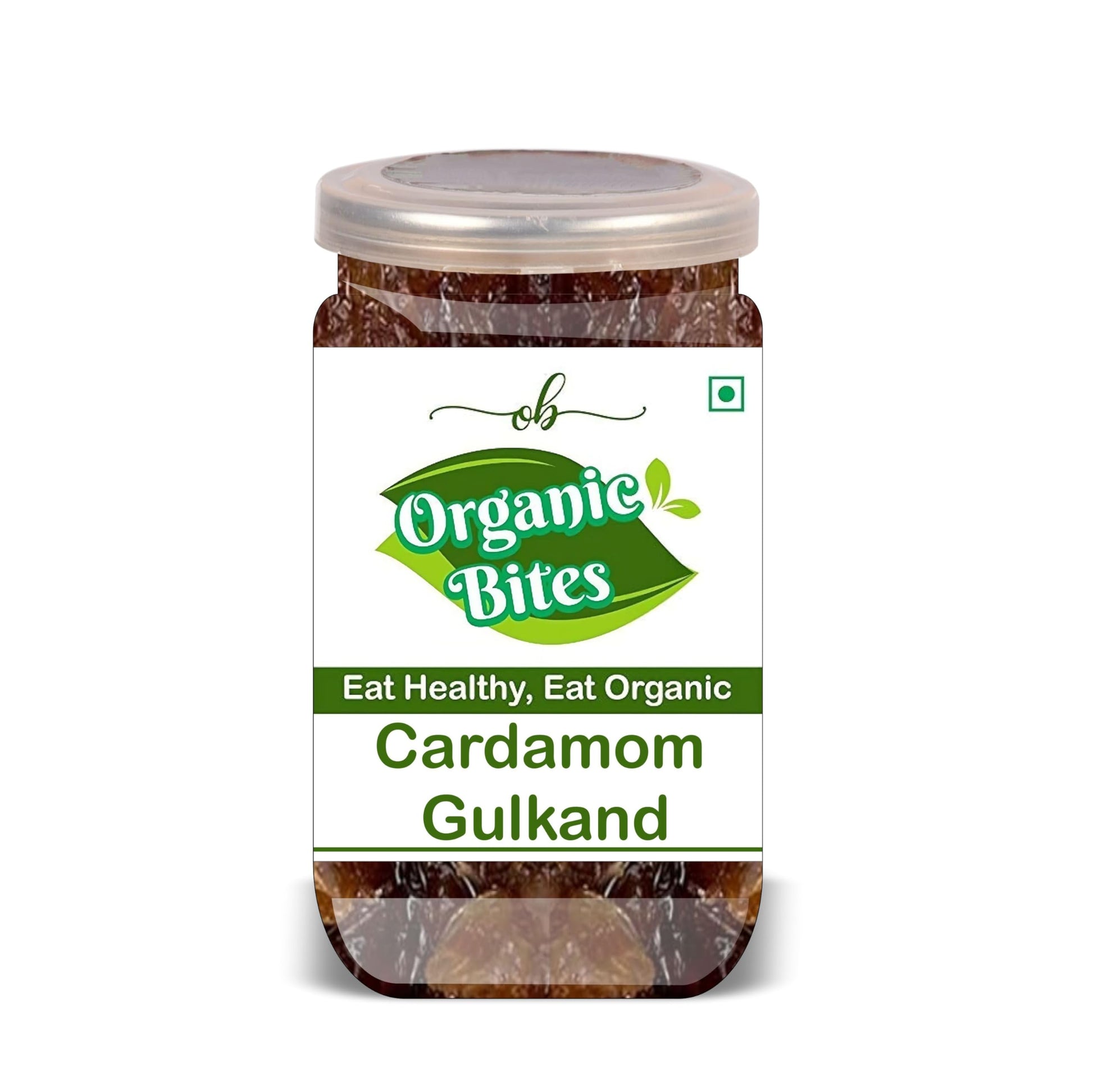 ORGANIC BITES Cardamom Gulkand 500 Gram Airtight Container
