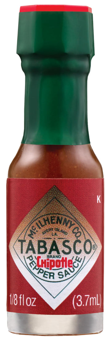 Tabasco Brand Chipotle Pepper Sauce, Medium Hot Sauce, Mini Glass Bottles, Chipotle Peppers, Smoky & Smooth, Great For Travel, G
