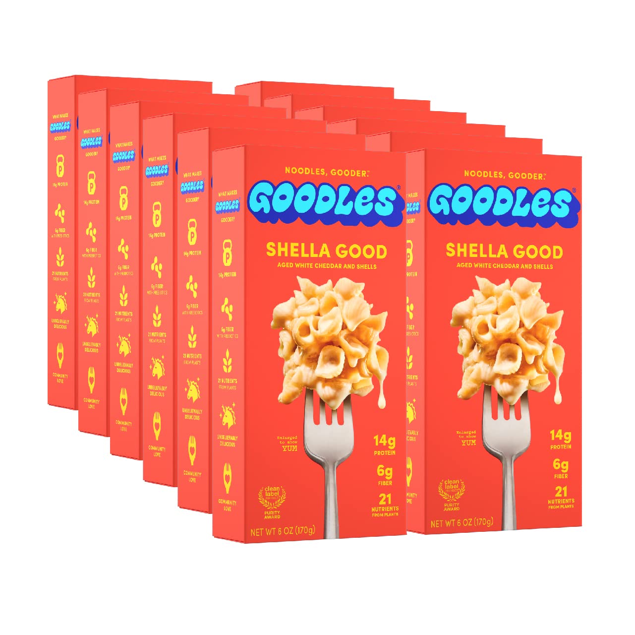 12PK CASE SHELLA GOOD Aged White Cheddar and Shells