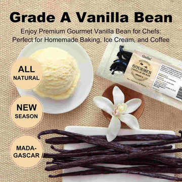 Grelim 12 Madagascar Vanilla Beans New Season Grade A Whole Vanilla Pods Great For Vanilla Extract And Baking