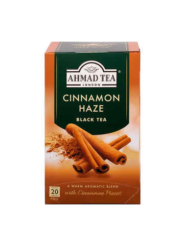 Ahmad Tea Black Tea, Cinnamon Haze Teabags, 20 ct (Pack of 1) - Caffeinated & Sugar-Free