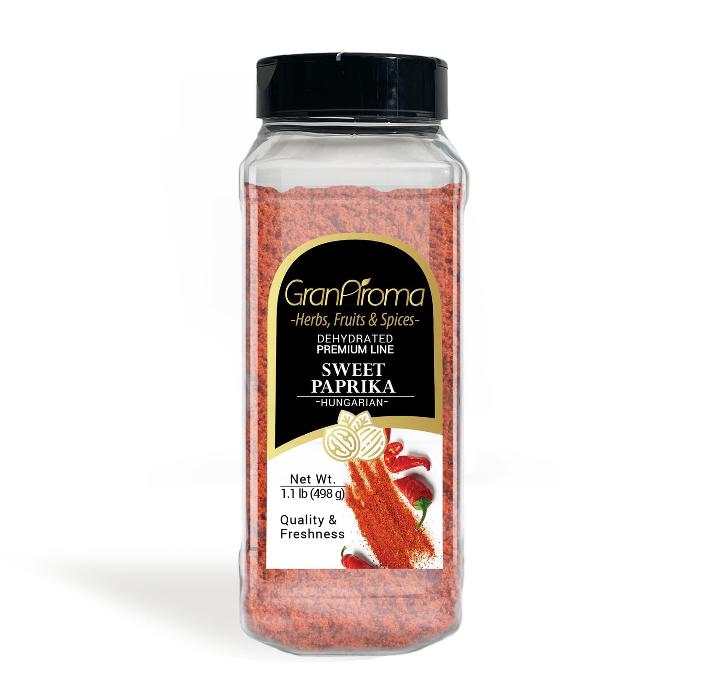 GranAroma Sweet Hungarian Paprika, 1.1 lb, Sweet & Savory, Authentic, Fine Powder