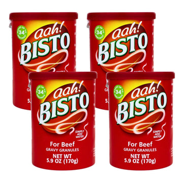 Bisto Gravy Granules  5.9 Ounce - Rich and Savory Gravy Mix for Delicious Home-Cooked Meals  Perfect for Roasts  Mashed Potatoes  and Comfort Food Favorites (Pack of 4)