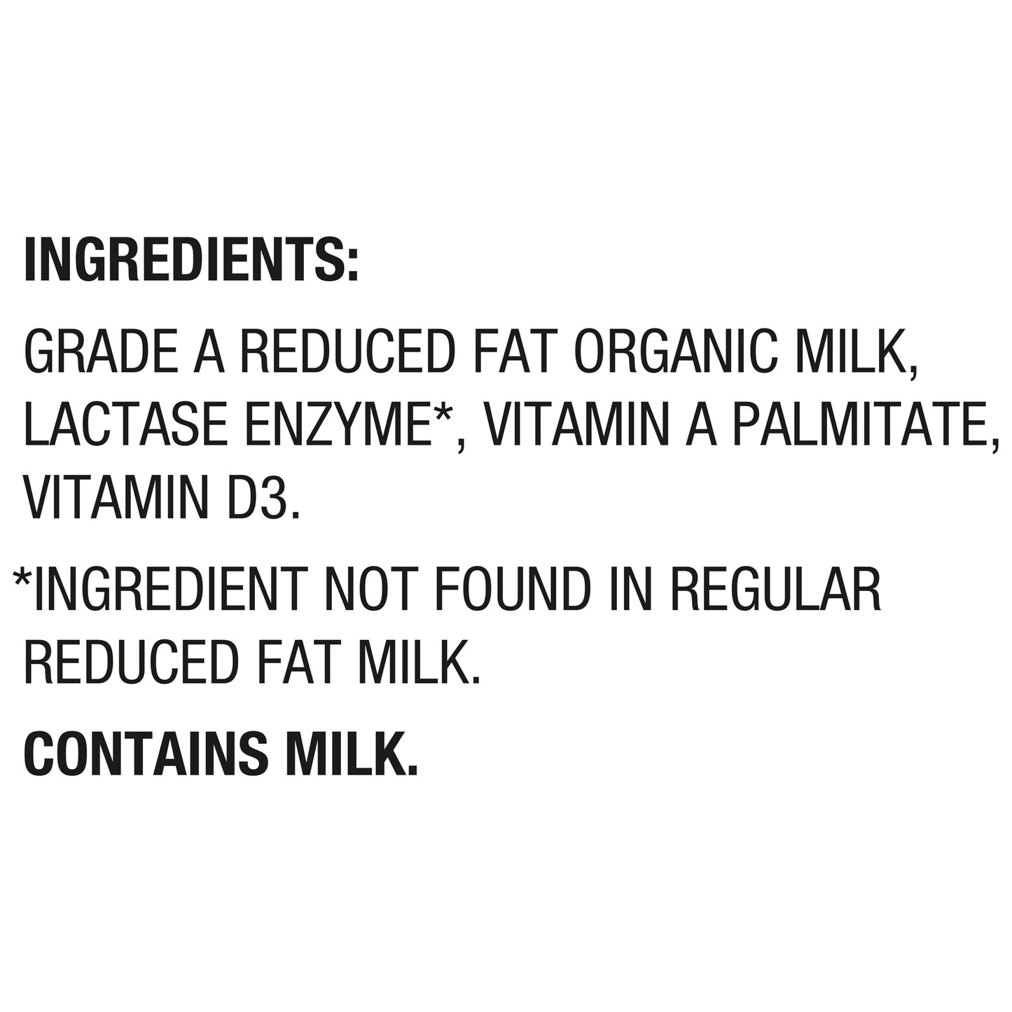 Horizon Organic Lactose Free Milk, 2 Percent Milk, 64 fl oz Half Gallon Carton