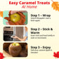 Concord Caramel Apple Wrap 6.05 oz Package (Value 3 Pack - Makes 15 Fresh Caramel Apples)