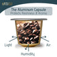 Artuzzi Espresso Roma Coffee compact pieces - 120ct Aluminum & Recyclable Pods for Nespresso Original Machines - Fine Italian Dark Roast