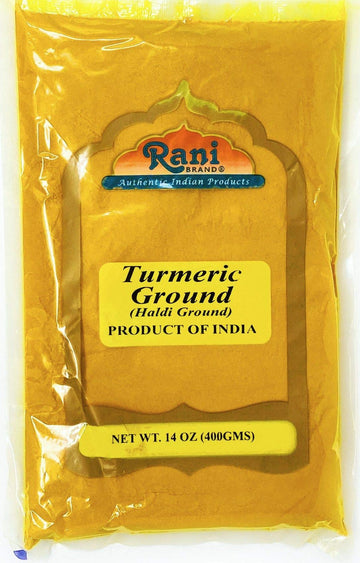 Rani Turmeric (Haldi) Root Powder Spice, (High Curcumin Content) 14Oz (400G) All Natural 100 Pure, Salt Free Vegan Gluten Friend