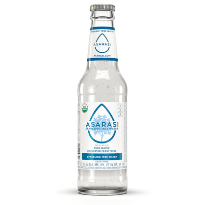 Asarasi Organic Sparkling Tree Water (12 Fl Oz (Pack of 12), Natural)