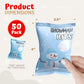 4Es Novelty 50 Packs Snowman Bits Mini Marshmallow Packets  Vanilla Flavored  14 Marshmallows in Each Bag  Bulk Individually Wrapped Christmas Marshmallows For Hot Chocolate Bar Supplies Party