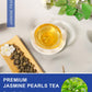 TeeLux Jasmine Pearls Green Tea, Handrolled Loose Leaf, 4 Ounce
