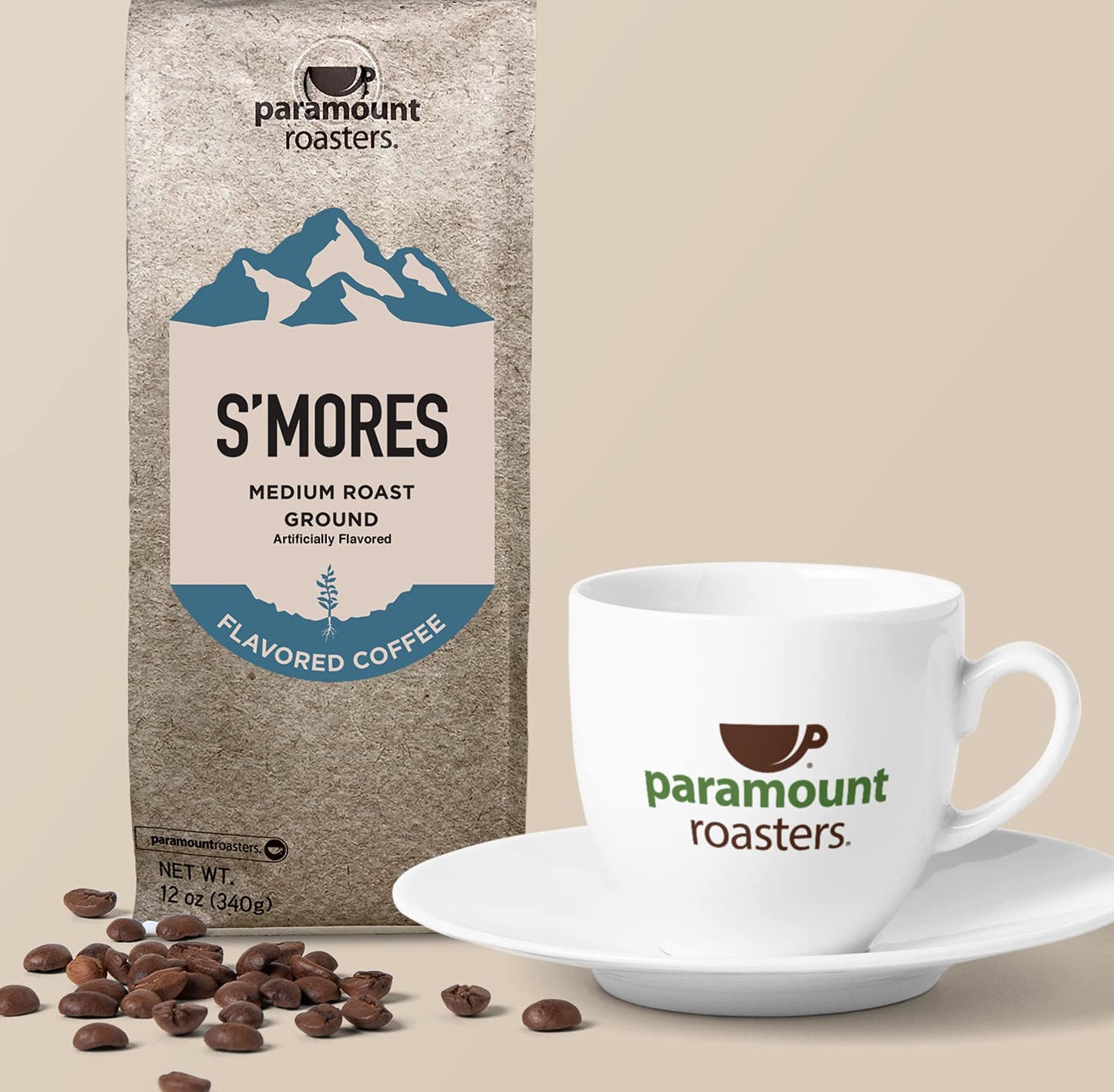 Paramount Roasters, S'Mores Flavored Ground Coffee, 1-12 Ounce Bag Medium Roast (Paramount Coffee Company)