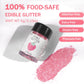 Colaele Pink Edible Glimmer Powder Glitter - Food-Grade Luster Dust, 5g, Vegan