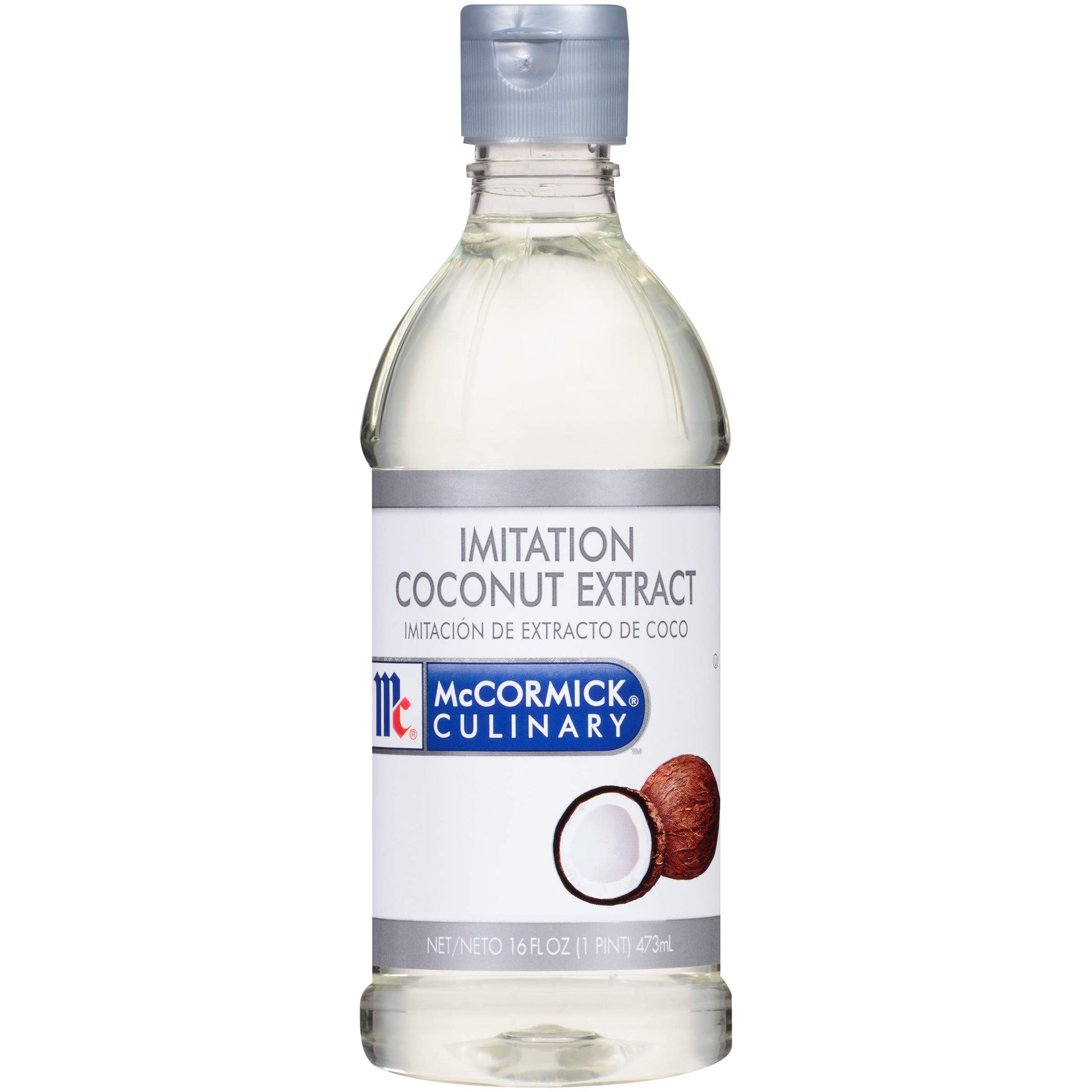 McCormick Culinary Imitation Coconut Extract, 16 Fl Oz Bottle, White