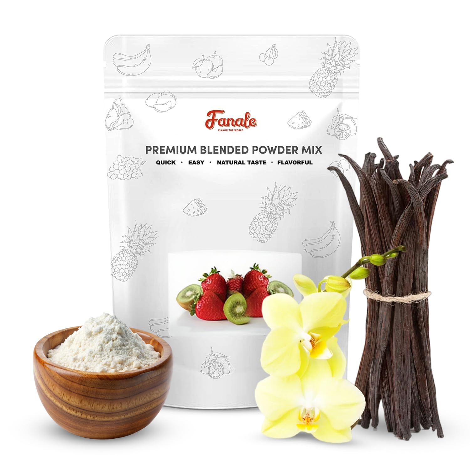 Fanale Premium Condensed Bubble Tea Flavoring Powder | Perfect for Baking, Smoothies, Desserts and Drinks | Instant Flavoring Po