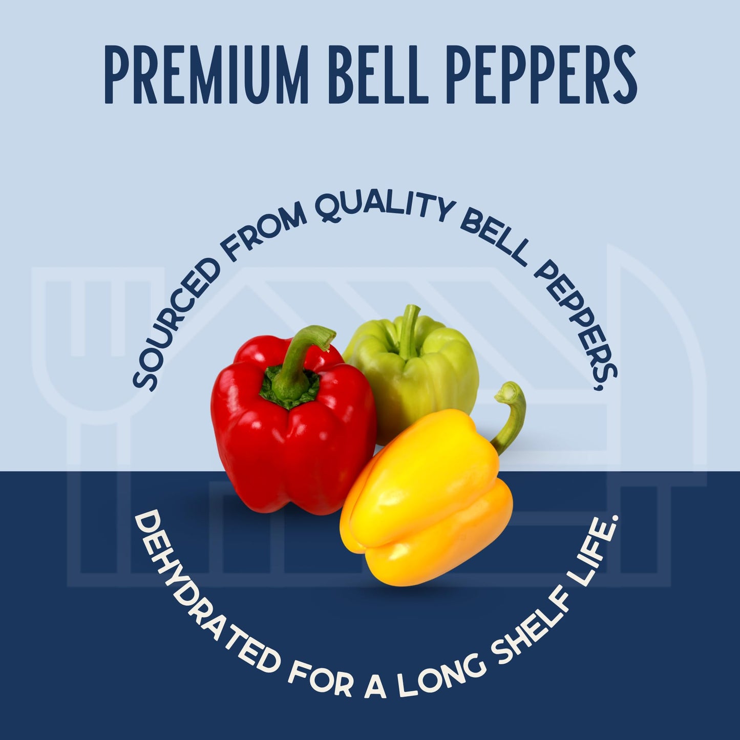 Harmony House Dried Mixed Bell Peppers – Dehydrated Vegetables, 10 oz Jar for Cooking, Camping & Emergency Supplies