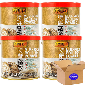 LKK Mushroom Bouillon Powder Vegetarian 7.1oz pack of 4