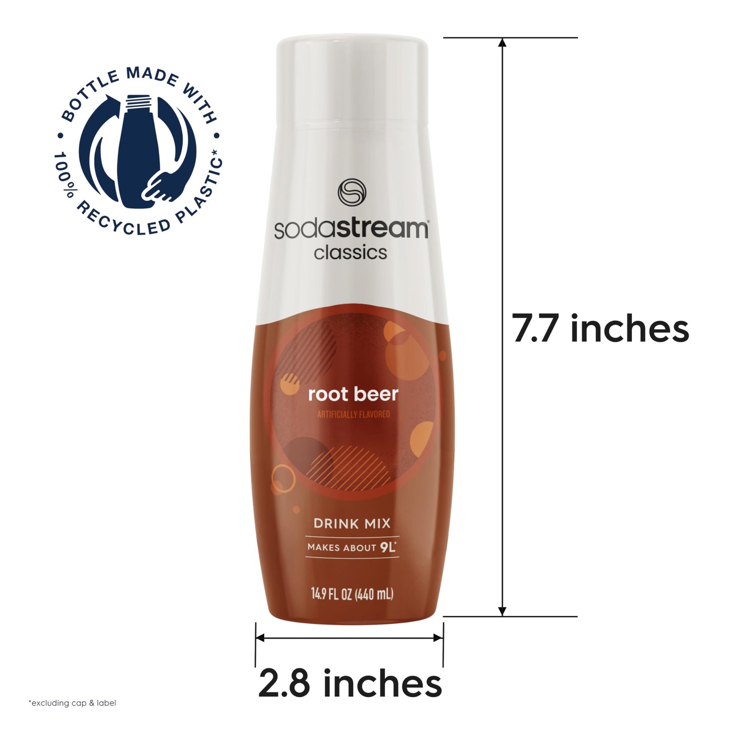 SodaStream Root malt-inspired Soda Mix, 14.8 Fl Oz (Pack of 4), Model 1100908011