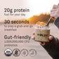 HOLOS Organic Overnight Muesli - 12 Pack Variety Flavors with Jar - Gluten Free Muesli Cereal with Overnight Oats  High Fiber  20g Plant Proteins  Probiotics  Vitamins  Minerals