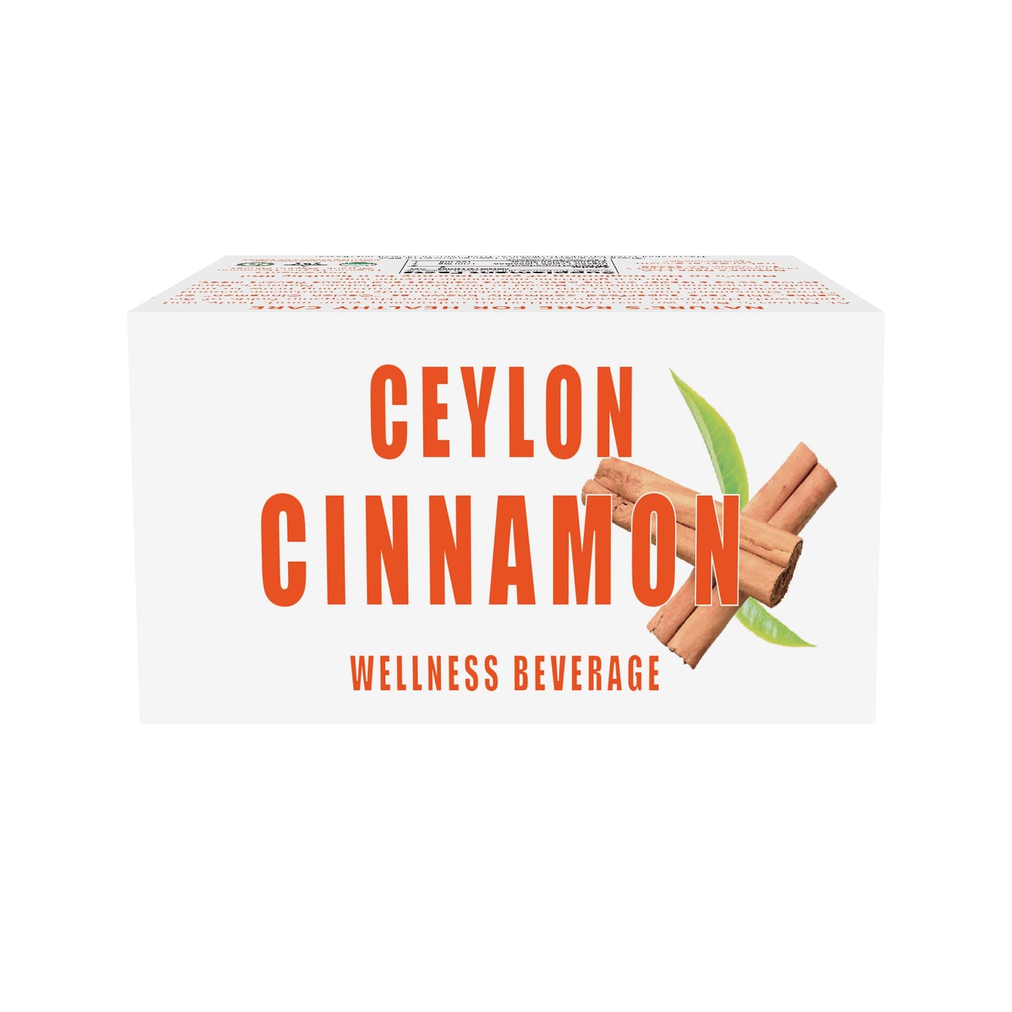 Natures Rare Organic Ceylon Cinnamon Tea Bags - 40 Count (Pack of 2)