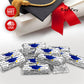 60 Graduation Cap Party Class Of 2026 Miniatures Candy Bar Wrapper, (Set Of 60) Mini Candy Chocolate Bar Stickers, Labels, Candy Not Included, Color Blue. Made In Usa