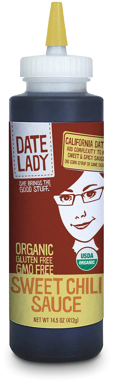Date Lady Sweet Chili Sauce, 14.5 oz - Spicy & Flavorful Condiment, Perfect for Dipping and Cooking