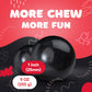 Gumballs in Jar - 1 Inch Large Gumballs - Cherry Bubble Gum Black Gumballs - Kids Chewing Gum - Gumballs for Kids 9 OZ