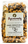 Popinsanity Gourmet Popcorn Deluxe Bag - Non-GMO, Dairy Free, Caramel Chocolate Drizzle, 12 Ounce