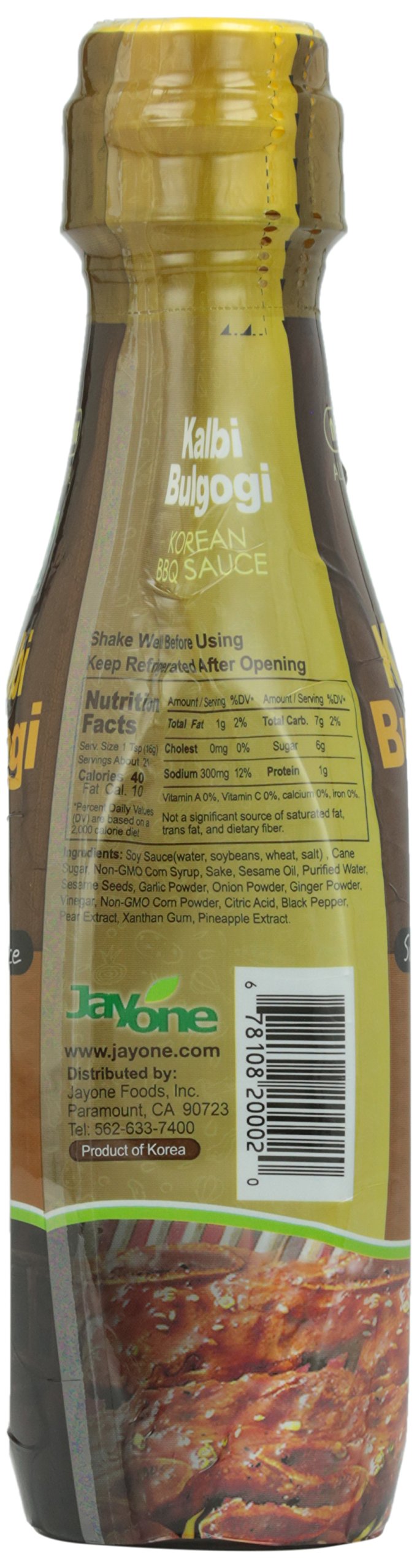 Jayone Korean Bbq Sauce, Bulgogi And Kalbi, 12 Ounce
