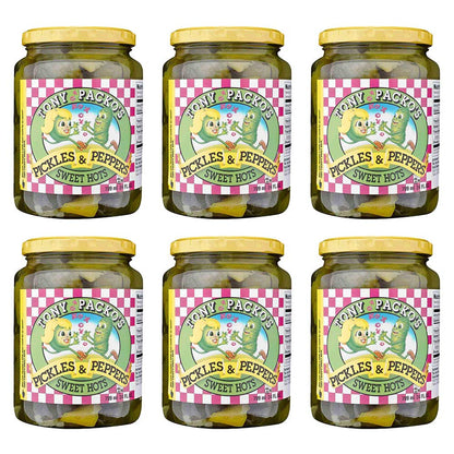 Tony Packo's Pickles and Peppers Sweet Hots, 24 Ounce (Pack of 6)
