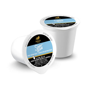 Marley Coffee Simmer Down Decaf, Swiss Water Process, Medium Roast Coffee, Keurig K-Cup Brewer Compatible Pods, 12 Count (Pack O