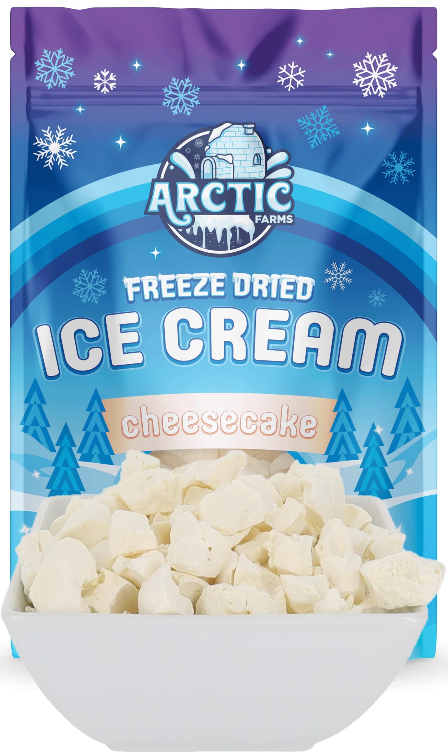 Arctic Farms Freeze Dried Ice Cream Bits - Cheesecake Flavor, Bagged, Does Not Melt