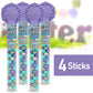 Colorful Chocolate Candy Cane - 4 Canes Of Sixletscandy For Party Favors, Gifts, Candy Buffets, Everyday Snacking, And Seasonal