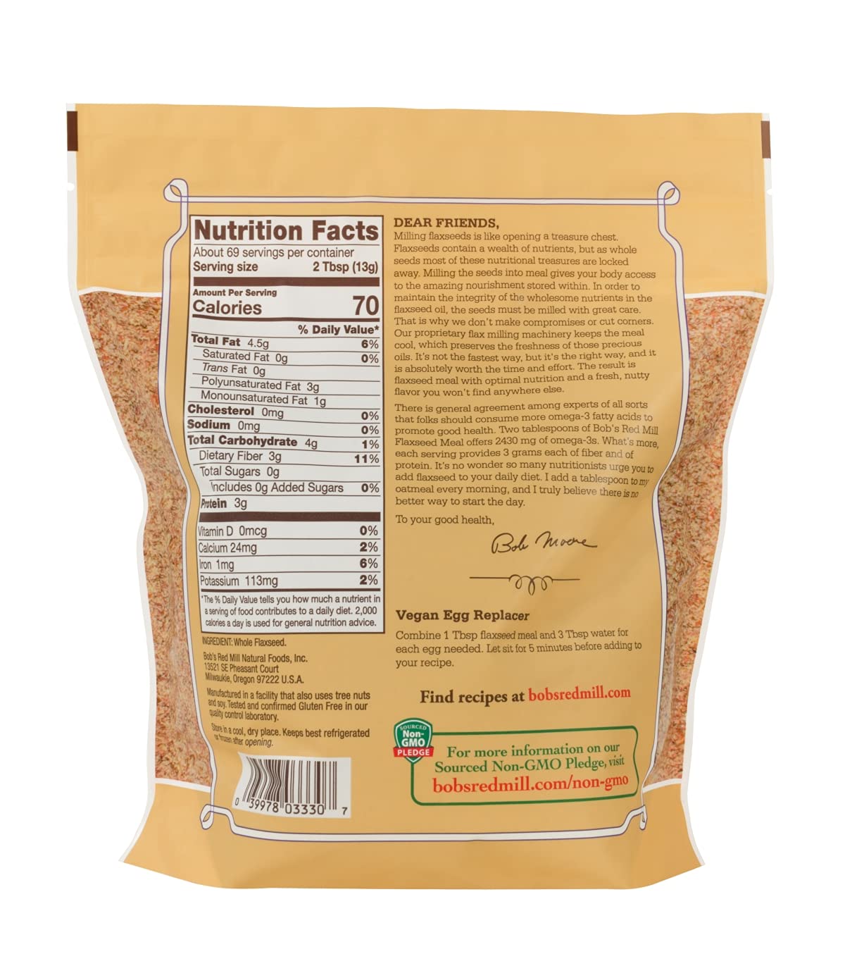 Bobs Red Mill Flaxseed Meal 32-ounce (Pack of 4)