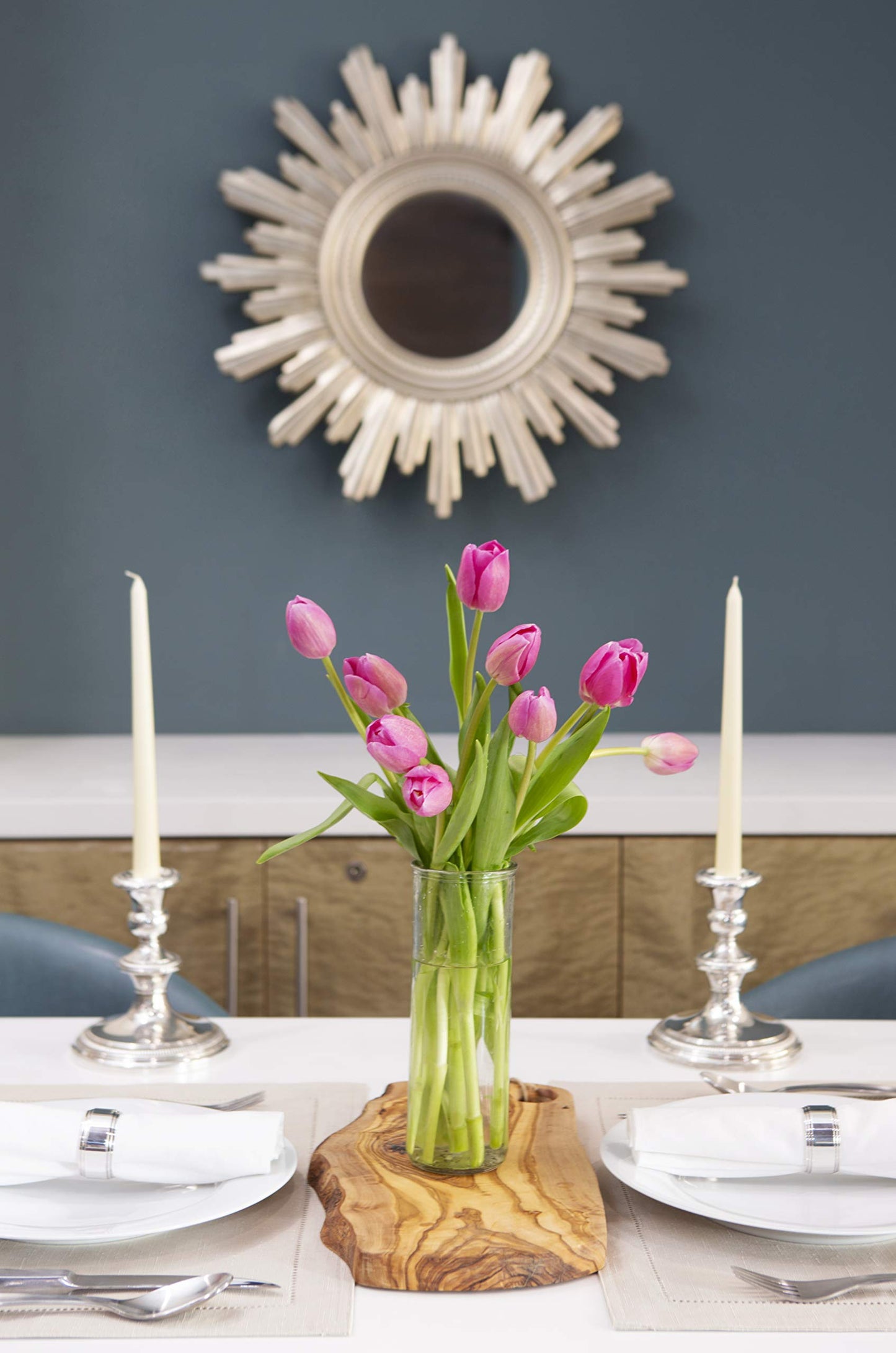 Kabloom Flowers - Valentine Collection - Bouquet Of Fresh Pink Tulips With Vase (Farm-Fresh, Cut-To-Order And Homegrown In The Usa). Gift For Birthday,Valentine, Mother’S Day Fresh Flowers