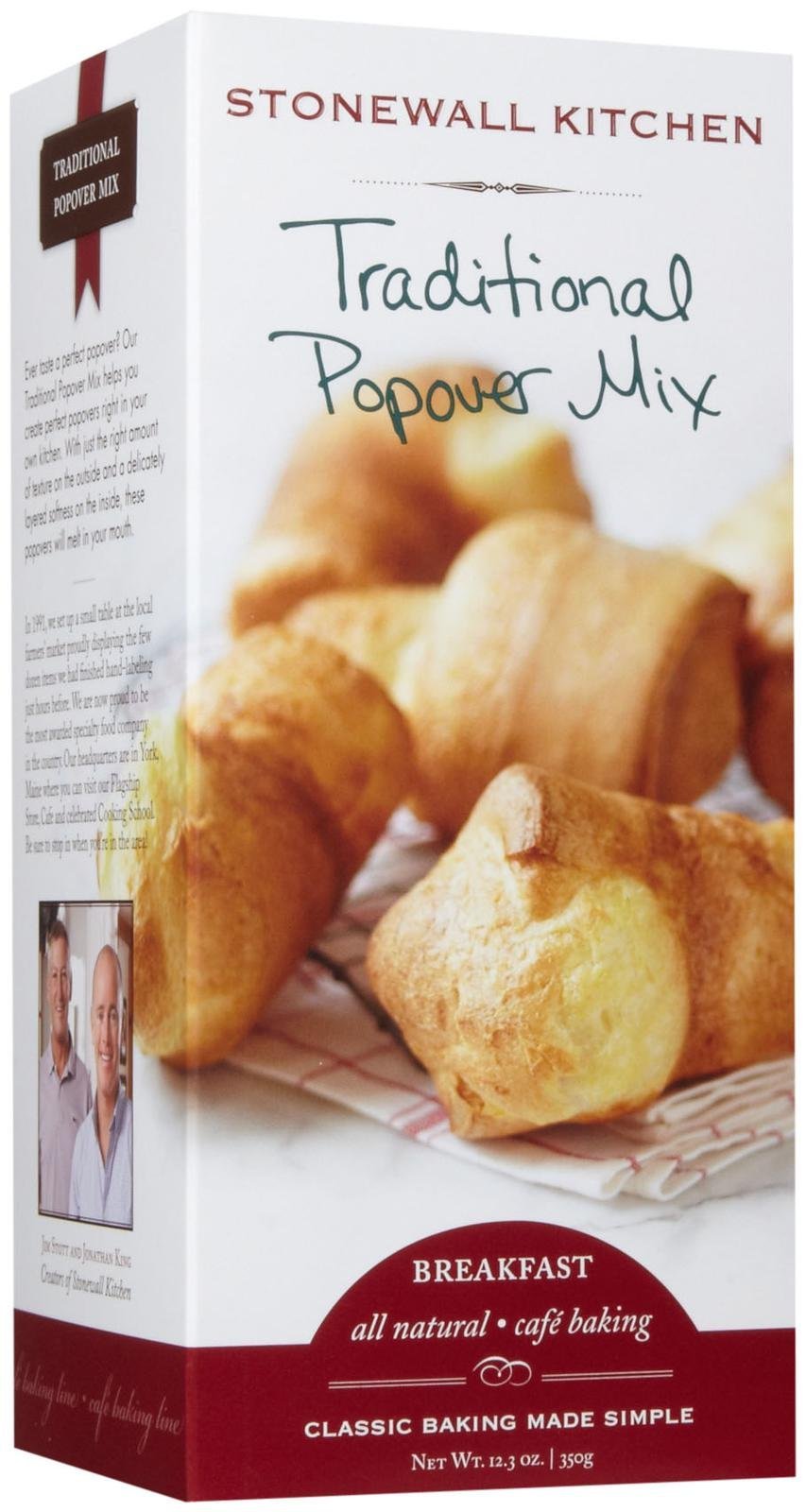 Stonewall Kitchen Traditional Popover Mix, 12.3 Ounces, Yellow, Pack of 1