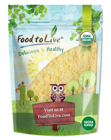 Food to Live Organic Millet Flour, 1 Pound Non-GMO, Kosher, Vegan, Stone Ground, Unbleached, Unbromated, Bulk, Product of the US