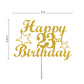23 Birthday Cake Topper Gold Glitter, Party Decoration Ideas, Premium Quality, Sturdy Doubled Sided Glitter, Acrylic Stick. Made