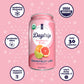 Daytrip Organic Sparkling Prebiotic Soda, Low Sugar, 12-Pack - G fruit
