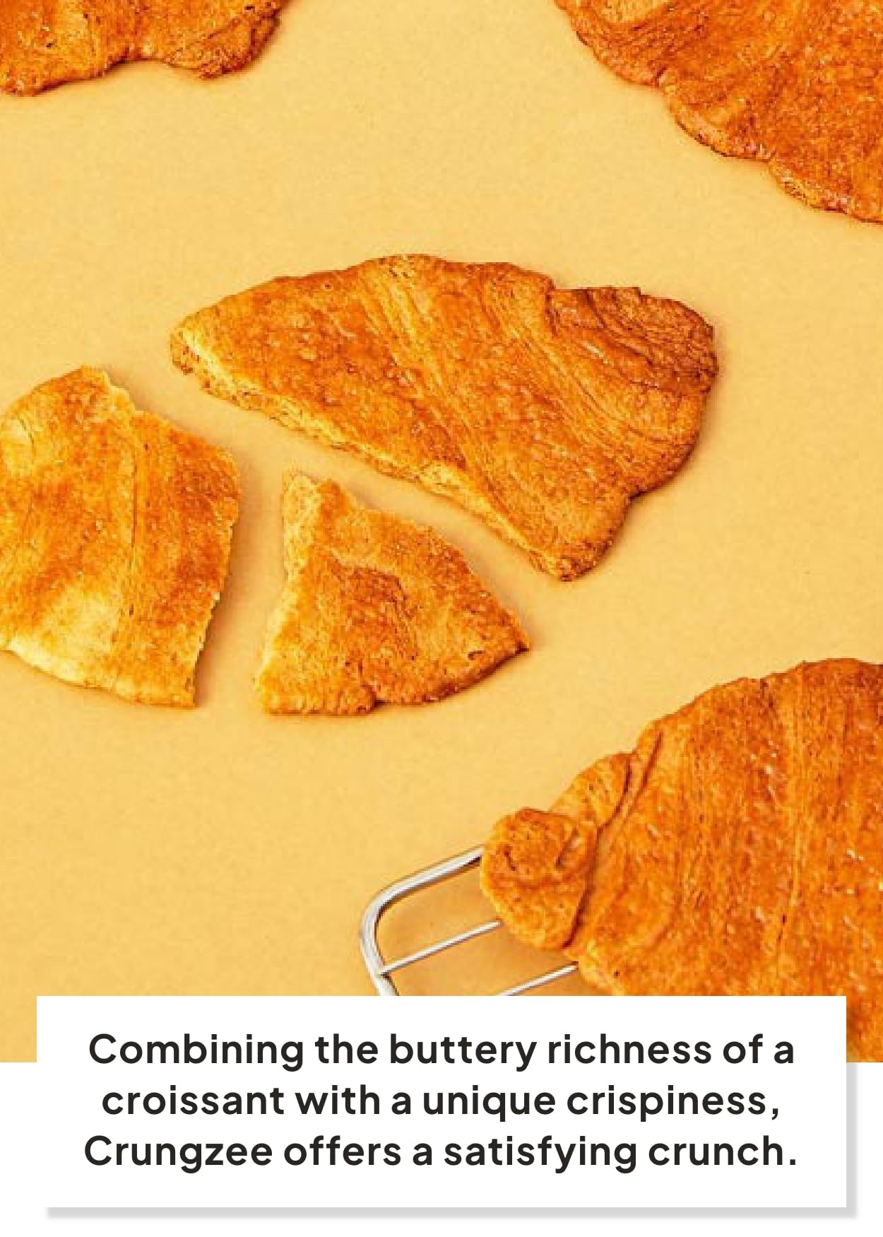 Korean Food Croissant Snack, Crispy And Buttery Dessert Bites, Only 102 Calories, Perfect For School Lunchboxes, Individually Wr