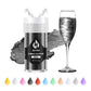Black Edible Glitter For Cocktails - 6G Black Luster Dust Edible Drink Glitter Food Grade Metallic Shimmer Powder Cake Sprinkles