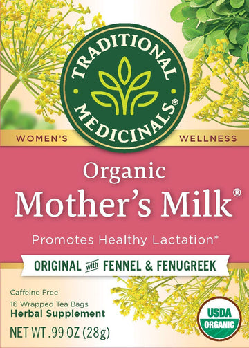 Traditional Medicinals Mother'S Milk Tea - Organic Tea For Breastfeeding, Traditional Medicines Lactation Tea, Pack 1