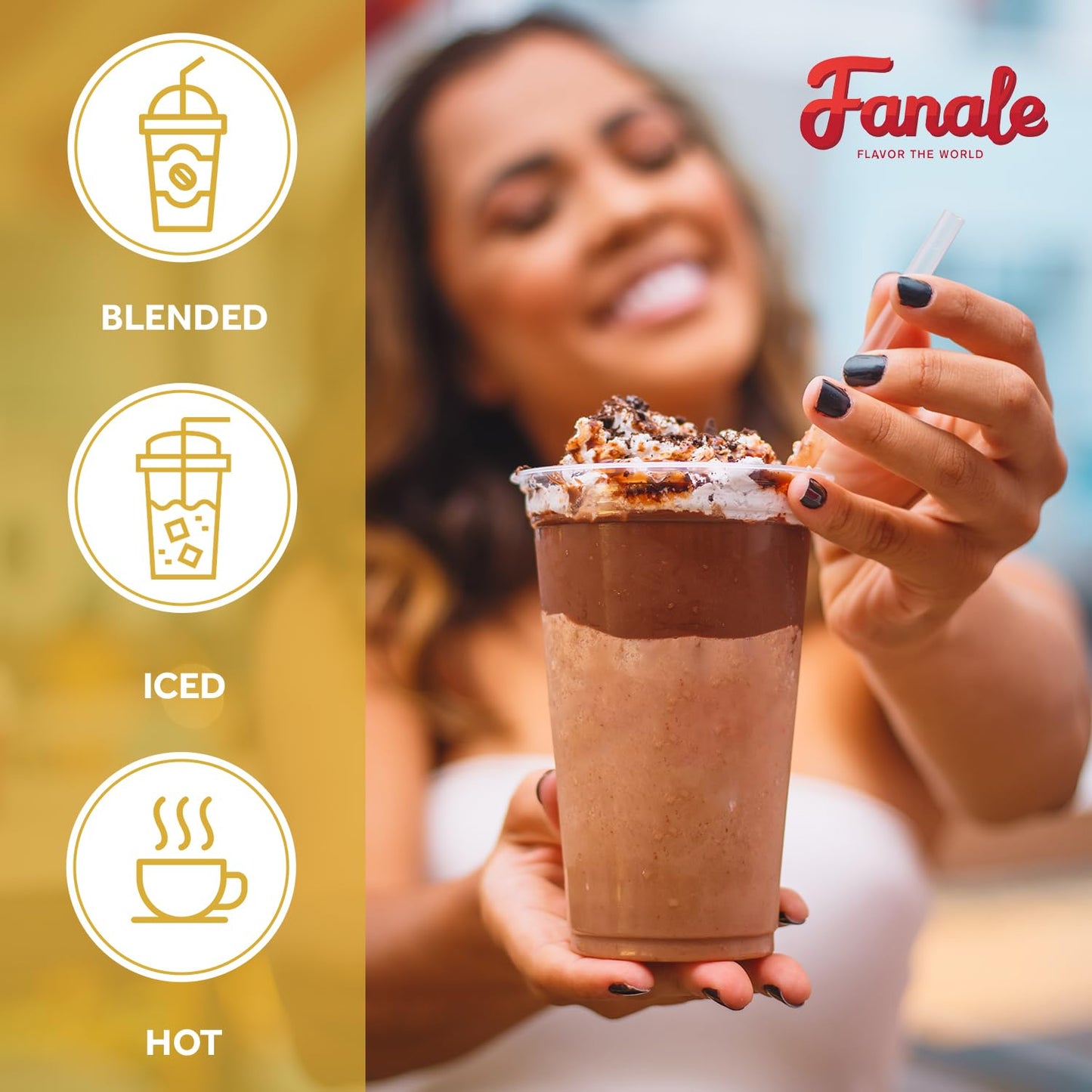 Fanale Bubble Tea Flavoring Powder, Creme Brulee, 2.2 lb, Light Brown, Model PWD288