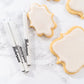Bakerpan Food Coloring Markers, Fine Tip Edible Markers For Cookie Decorating, Edible Black Ink Pen - Set Of 3 (Made In Usa)