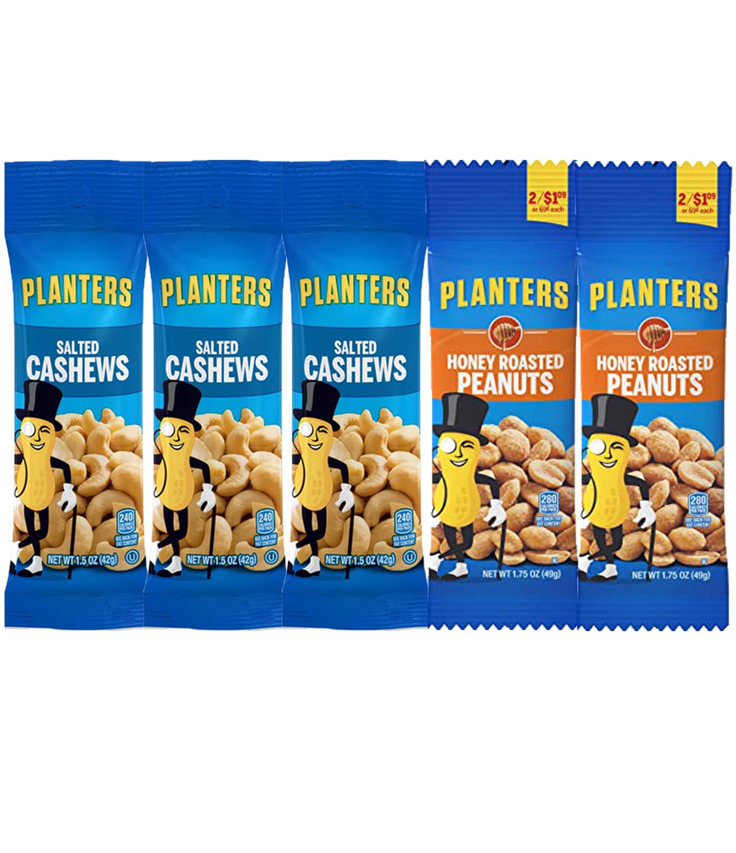 Nuts Snack Packs - Mixed Nuts And Trail Mix Individual Packs - Healthy Snacks Care Package Gift (28 Count)