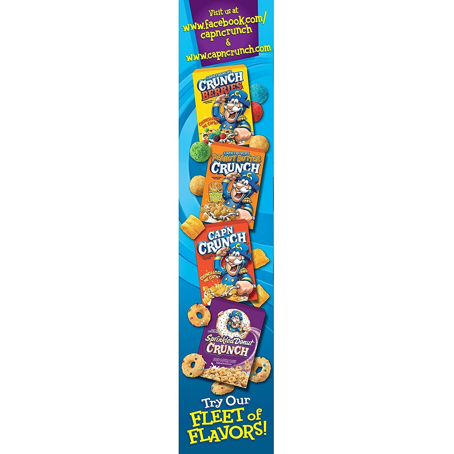 Cap'N Crunch'S Oops All Berries Cereal 15.4 Oz (Set Of 2)