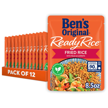 Ben s Original Ready Rice Fried Rice With Peas and Carrots, Microwave Rice for an Easy Lunch, No Artificial Flavors or Colors -