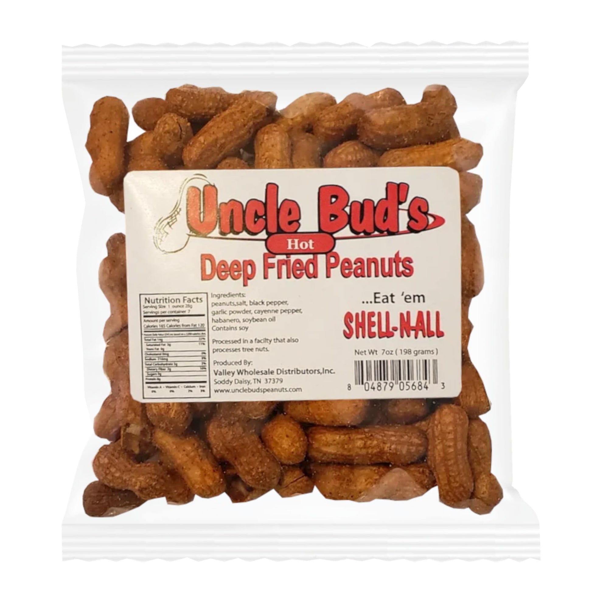 Deep Fried Peanuts, Hot, 7 Ounce