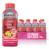 SueroX Electrolyte Drink, Zero Sugar, Strawberry-Kiwi Punch, 21.3 Fl Oz, Pack of 12