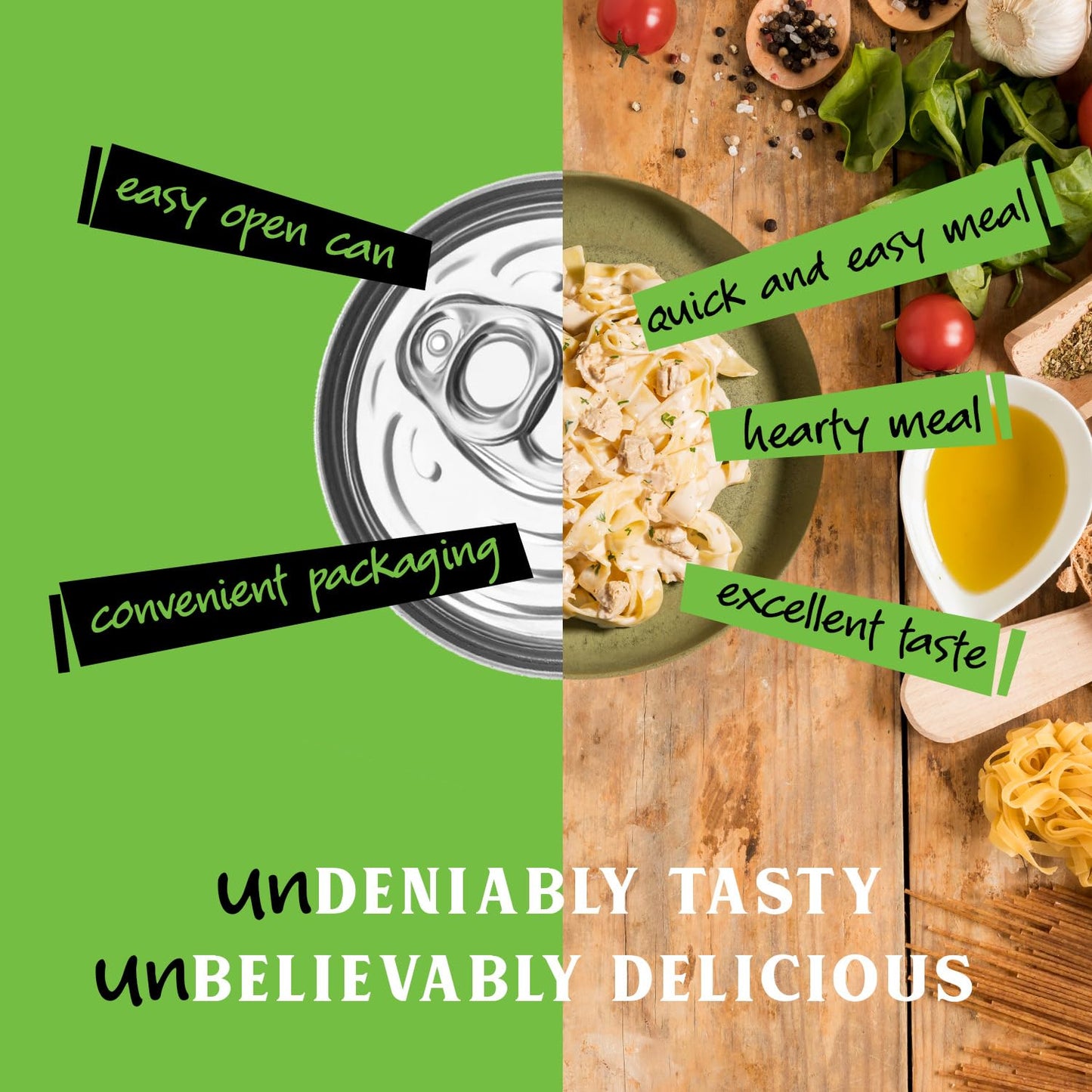 Unmeat Plant Based Meat | Easy To Prepare Plant Based Protein | Vegan Meat With Less Calories, Chicken Style Chunks, 12 Pack